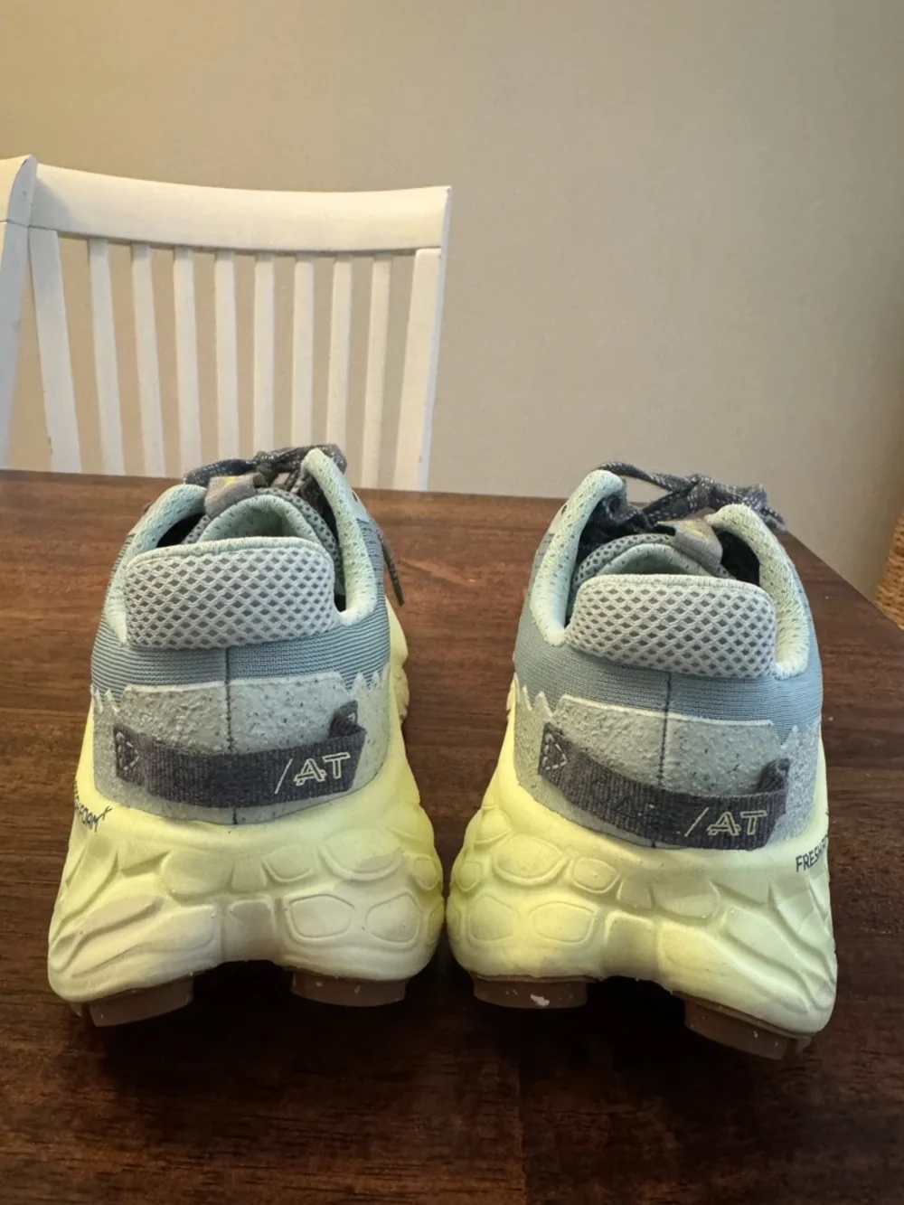 New Balance Fresh Foam X More Trail V3 running shoes in salt marsh/limelight - Picture 7 of 9